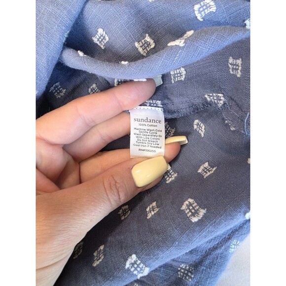 SUNDANCE Womens Size Small Top Blue Tunic Shirt - Picture 5 of 9